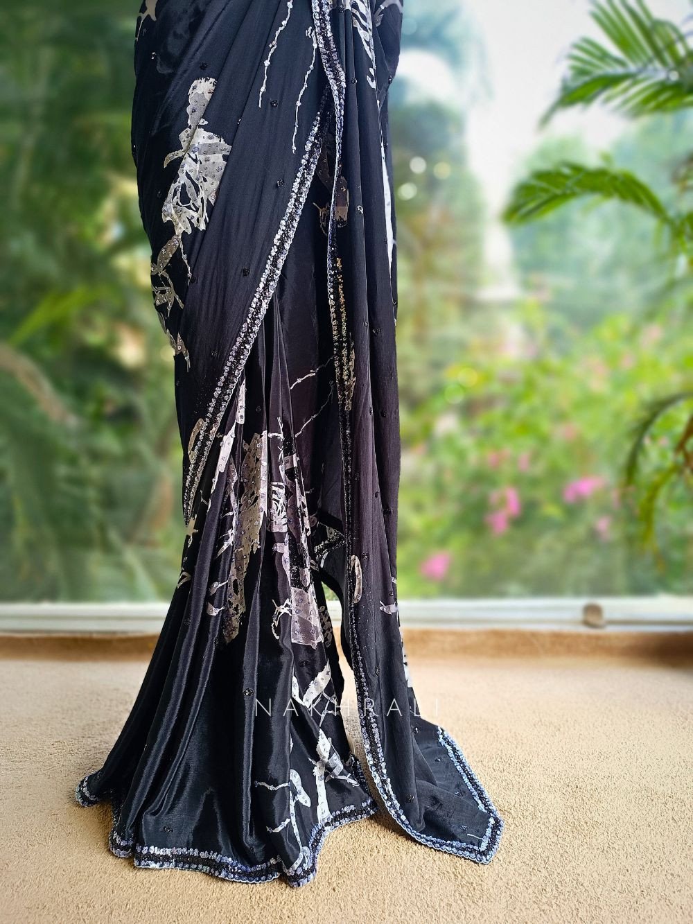 Midnight Spark Saree