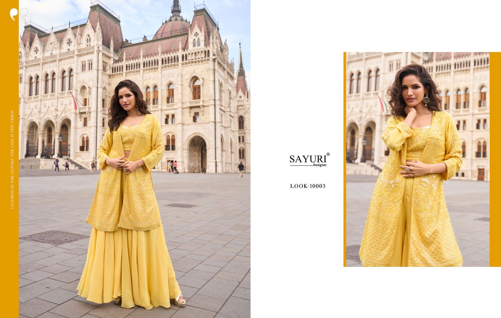 R.F Sayuri Designer Fully Stitched Festive Wear Collection – Premium Sharara & Jacket Style Sets