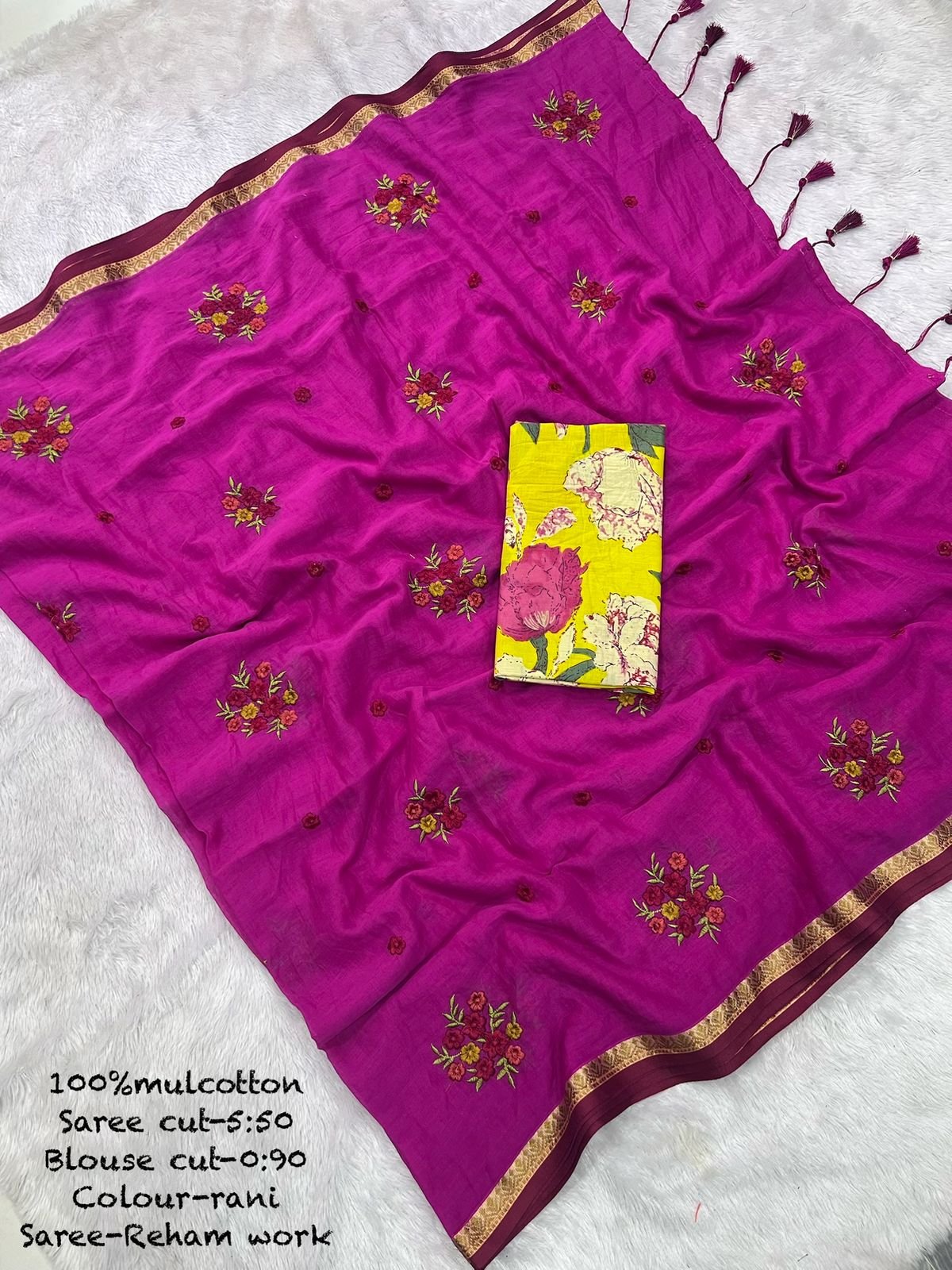 Premium Mulmul Cotton Saree 
