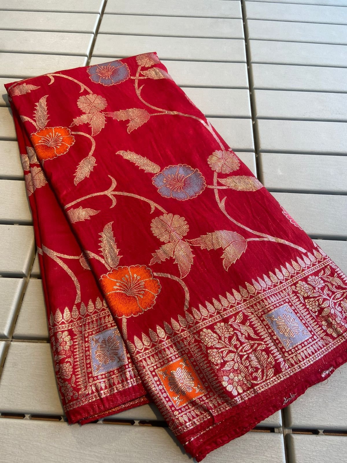 Pure Soft Russian Silk Saree 