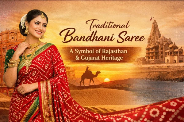Traditional Bandhani Saree – A Symbol of Rajasthan & Gujarat Heritage