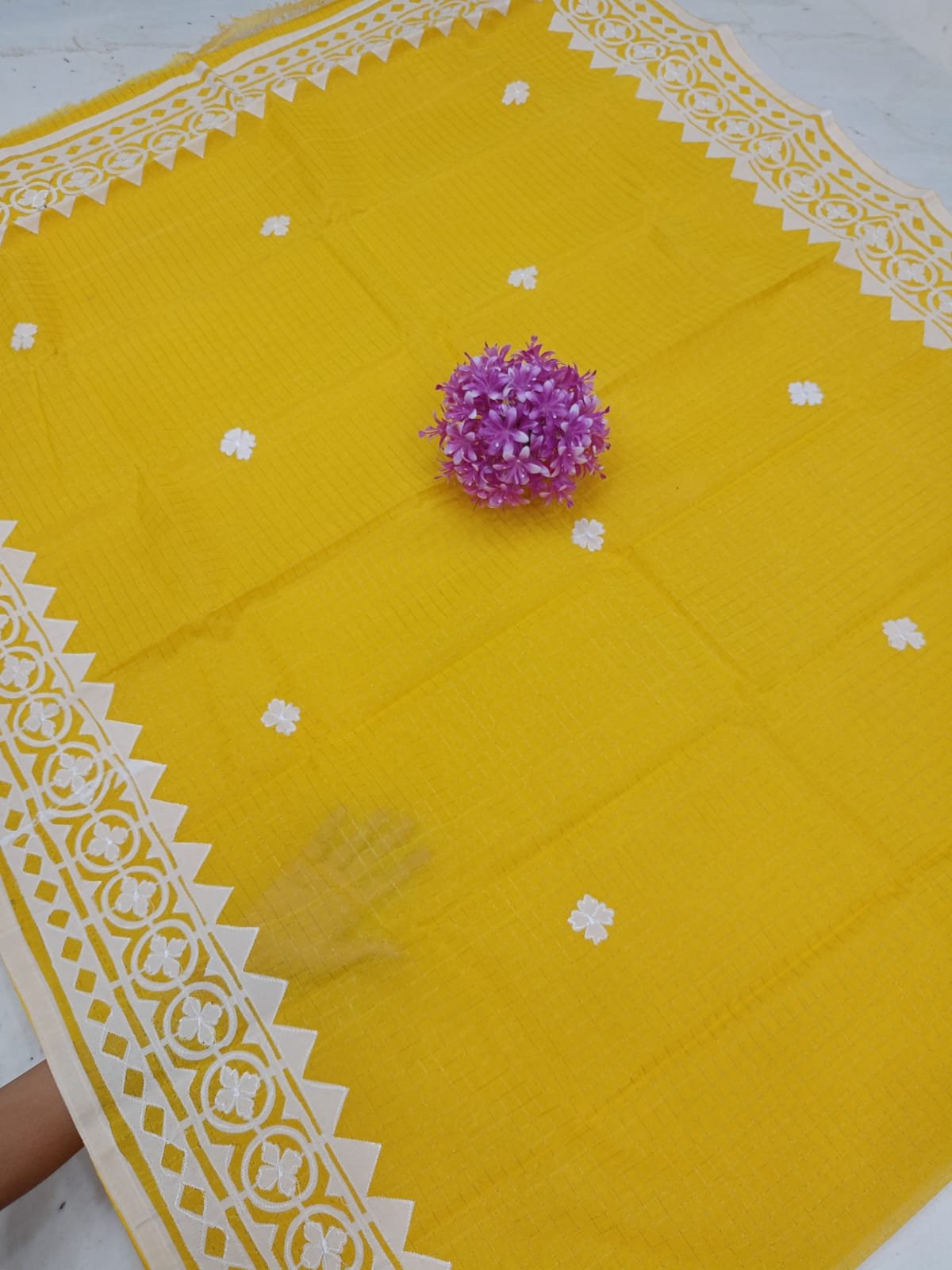 Pure Resham Kota Saree with Traditional Kacchi Work Design Code !! T.T.G.C.
