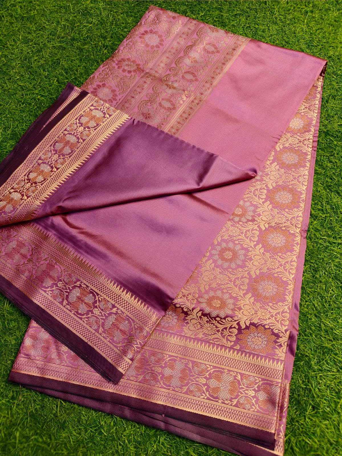 Exclusive Body Plain Pashmina Silk Saree (Code: T.T.G.C.)