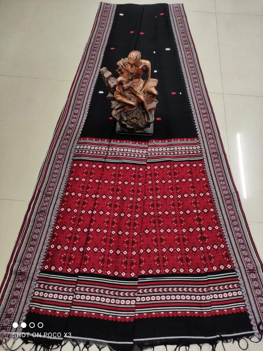Exclusive Cotton Assam Khadi Handloom Saree with Blouse Piece Code!! T.T.G.C.