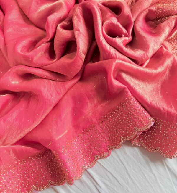 Shringarika Pink Soft Silk Saree