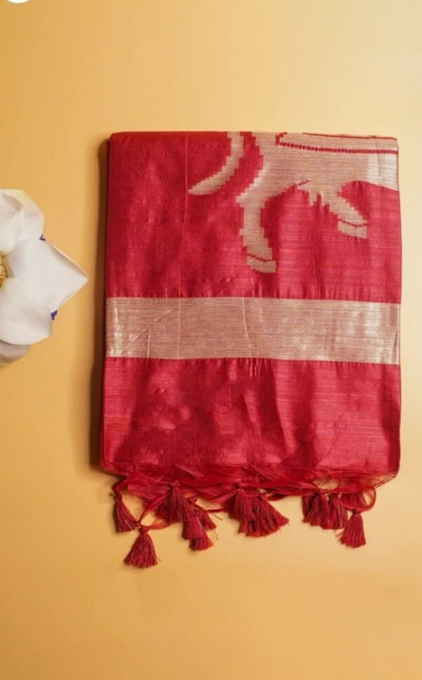 Banarasi Red Raw Silk Saree