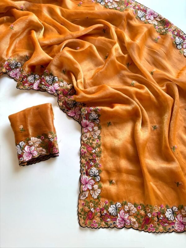 Mustard Alexa Crush Saree