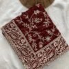 Maroon Rangoli Wear Saree with Embroidery Cutwork Border Maroon Rangoli Silk Saree