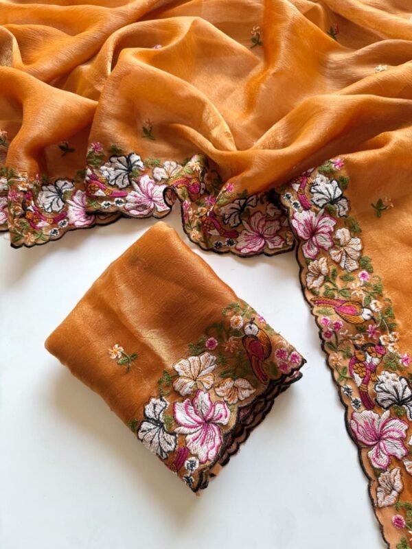 Mustard Alexa Crush Saree