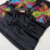 Black Modal Satin Saree