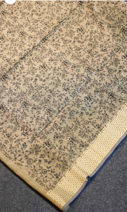 Dark Blue Madhubani Banarasi Silk Saree | Handloom Art | ₹1715 Only Dark Blue Madhubani Banarasi Silk Saree