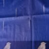 Navy Blue Raw Mango Silk Saree
