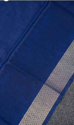 Dark Blue Madhubani Banarasi Silk Saree | Handloom Art | ₹1715 Only Dark Blue Madhubani Banarasi Silk Saree