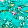 Handwork Sea Green Pure Chiffon Saree | VF Superhit Design Sea Green Pure Chiffon Saree