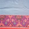 Blue Banarasi Ikat Silk Saree