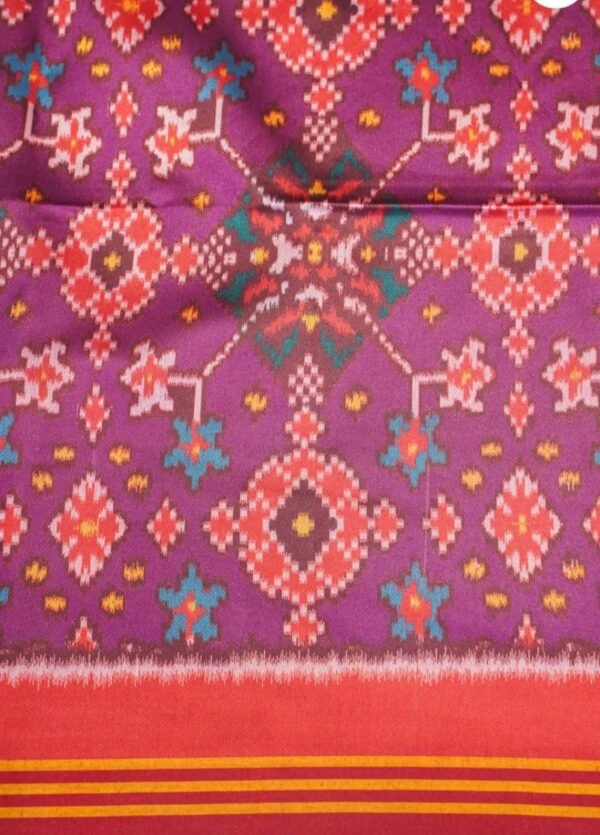 Blue Banarasi Ikat Silk Saree