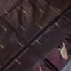 Dark Brown Raw Silk Saree