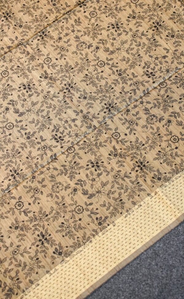 Dark Taupe Madhubani Silk Saree