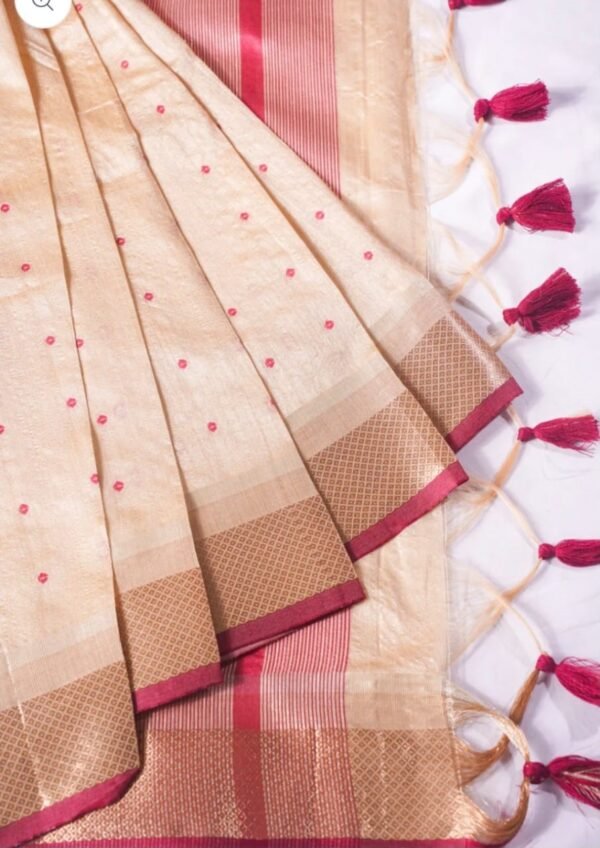 Banarasi Chiku Tusser Silk Saree