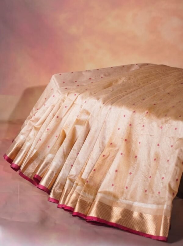 Banarasi Chiku Tusser Silk saree