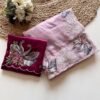 Pastel Mauve Crystal Tissue Saree with Zari Cut Work Pastel Mauve Crystal Tissue Saree