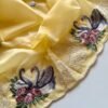 Yellow Crystal Tissue Saree