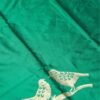 Banarasi Rama Green Raw Silk Saree