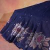 Banarasi Navy Blue Tussar Silk Saree
