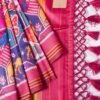 Hot Pink Banarasi Patola Silk Saree