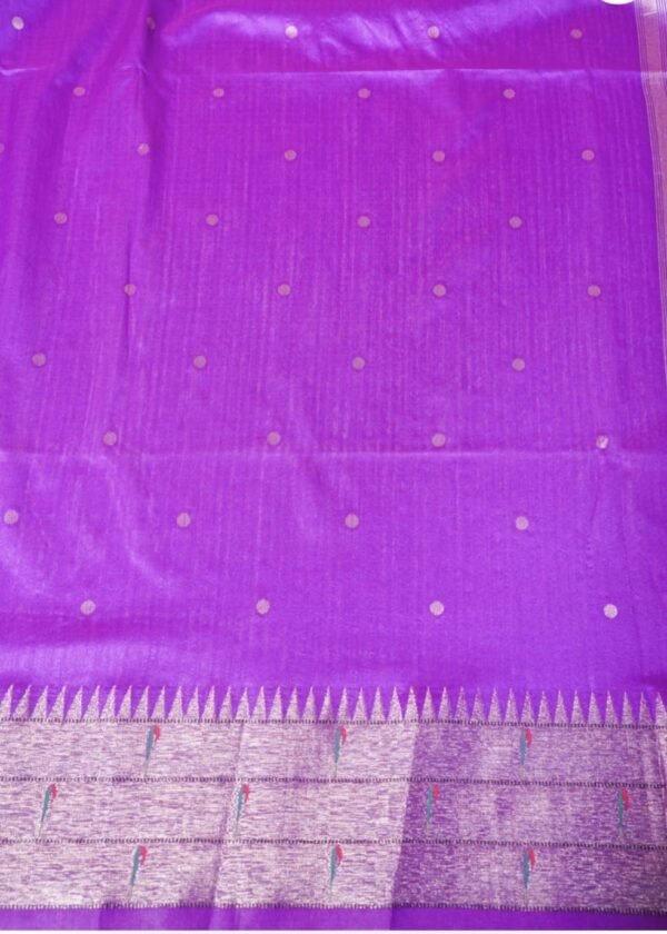 Baranasi Magenta Peacock Paithani Saree | Premium Banarasi Silk Banarasi Magenta Peacock Paithani Saree