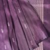 Banarasi Purple Raw Mango Silk Saree with Zari Buta Purple Raw Mango Silk Saree