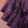 Banarasi Purple Raw Mango Silk Saree with Zari Buta Purple Raw Mango Silk Saree