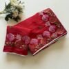 Red Pure Tussar Silk Saree
