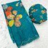 Pure Tebby Silk Handwork Saree | Digital Floral | ₹1400 Pure Tebby Silk Handwork Saree
