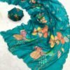 Pure Tebby Silk Handwork Saree | Digital Floral | ₹1400 Pure Tebby Silk Handwork Saree