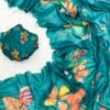 Pure Tebby Silk Handwork Saree | Digital Floral | ₹1400 Pure Tebby Silk Handwork Saree