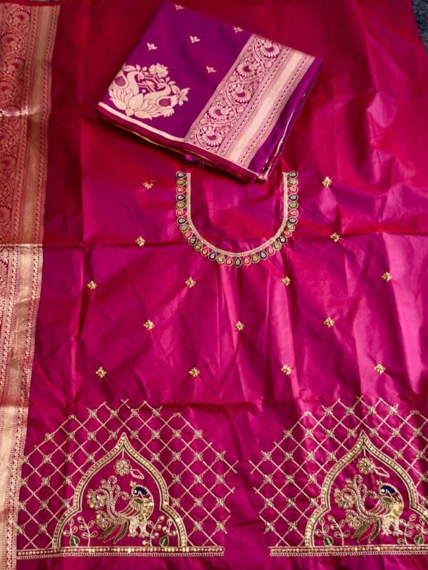 Magenta Rajlaxmi Paithani Saree