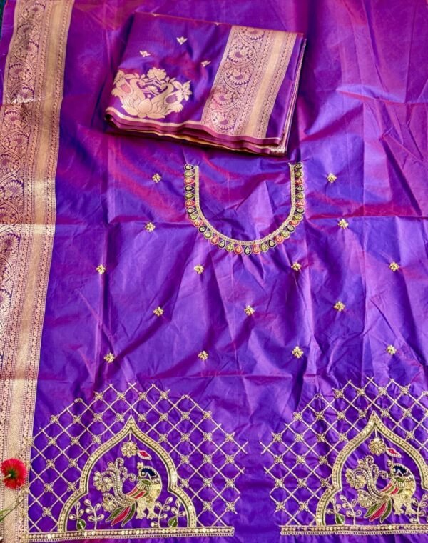 Purple Rajlaxmi Paithani Saree