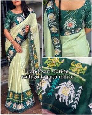 Tusser Cotton Silk Saree