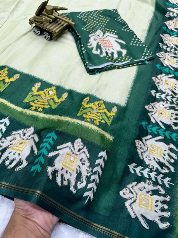 Tusser Cotton Silk Saree