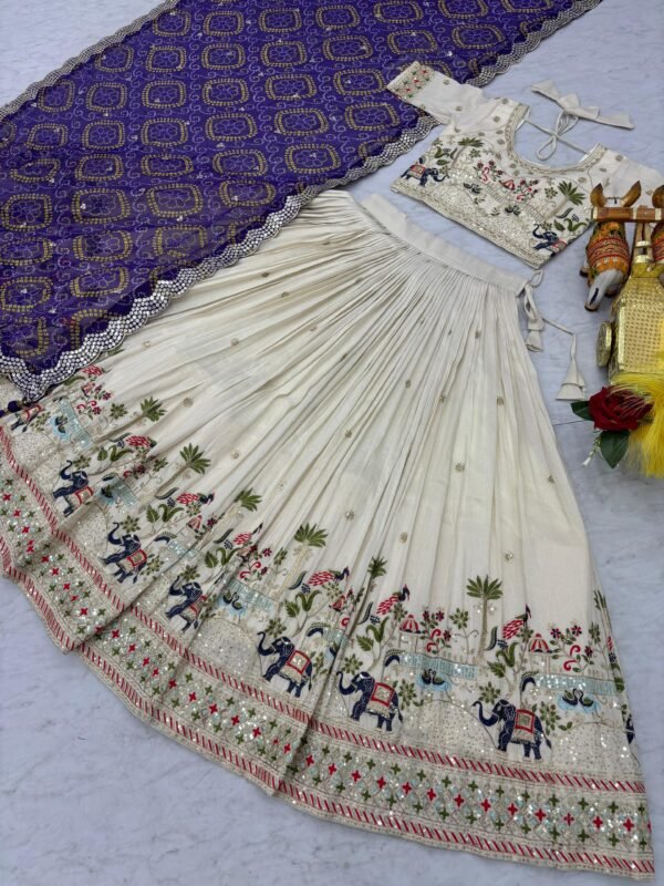 Pure Tissue Silk Lehenga Choli