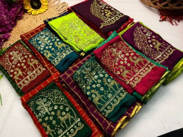 WhatsApp Image 2026-02-19 at 3.59.03 AM Georgette Saree with Golden Zari Checks