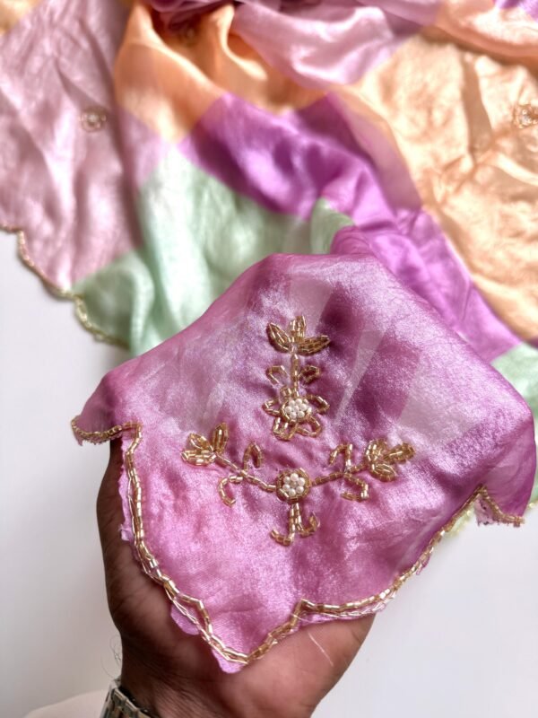 Heavy Soft Fandy Sattin Fabric Saree with Handwork