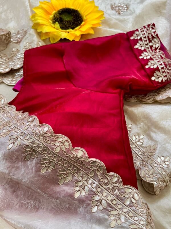 Hand Work Gota Patti Saree