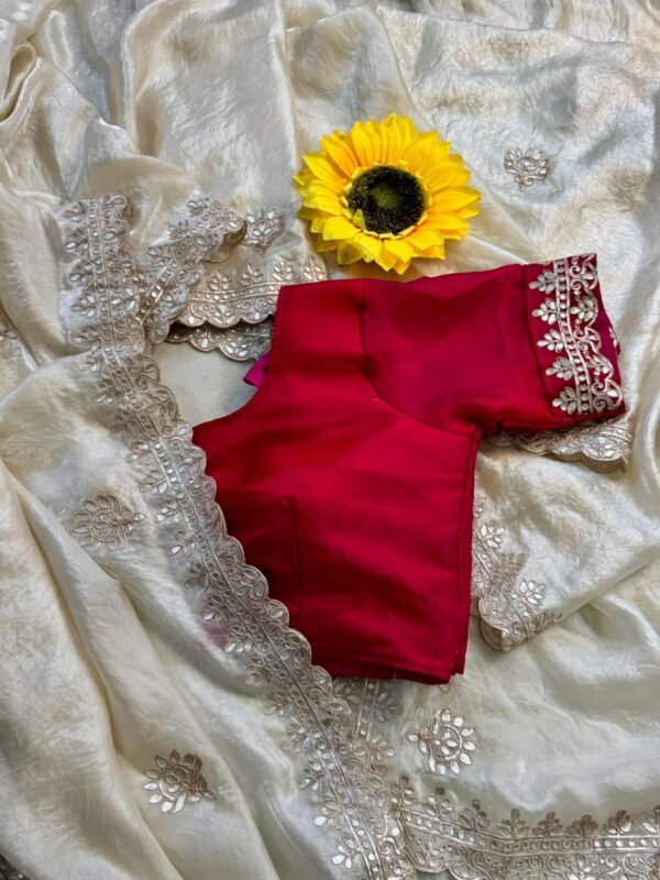 Hand Work Gota Patti Saree