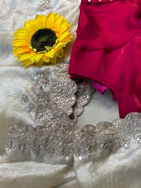 Hand Work Gota Patti Saree