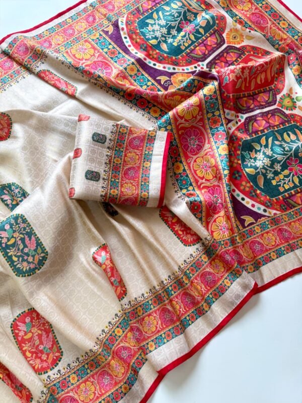 Pure Jari Weaving Silk Saree