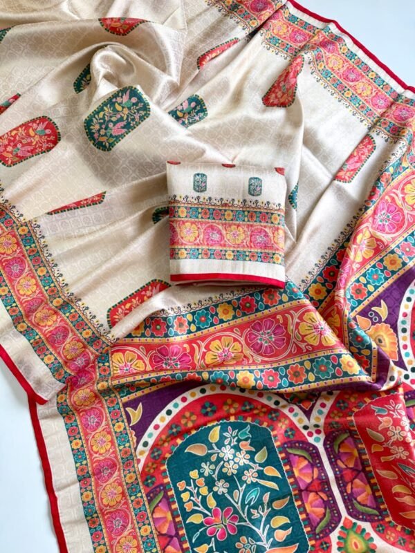 Pure Jari Weaving Silk Saree