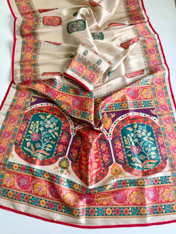 Pure Jari Weaving Silk Saree