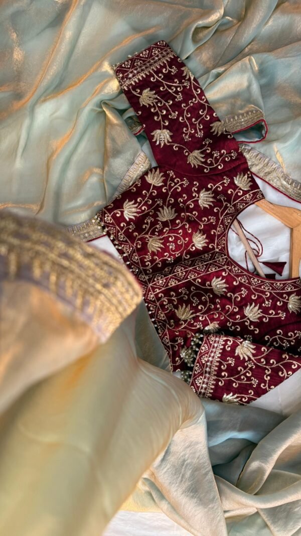 Heavy Pure Fendi Saree